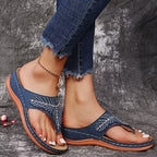Orthopädische Sandalen mit Strass-Verzierung -    Zorenza