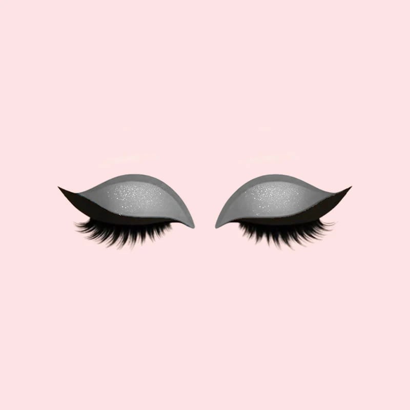 Augen-Makeup Patch mit Lidschatten und Wimpern -    Zorenza