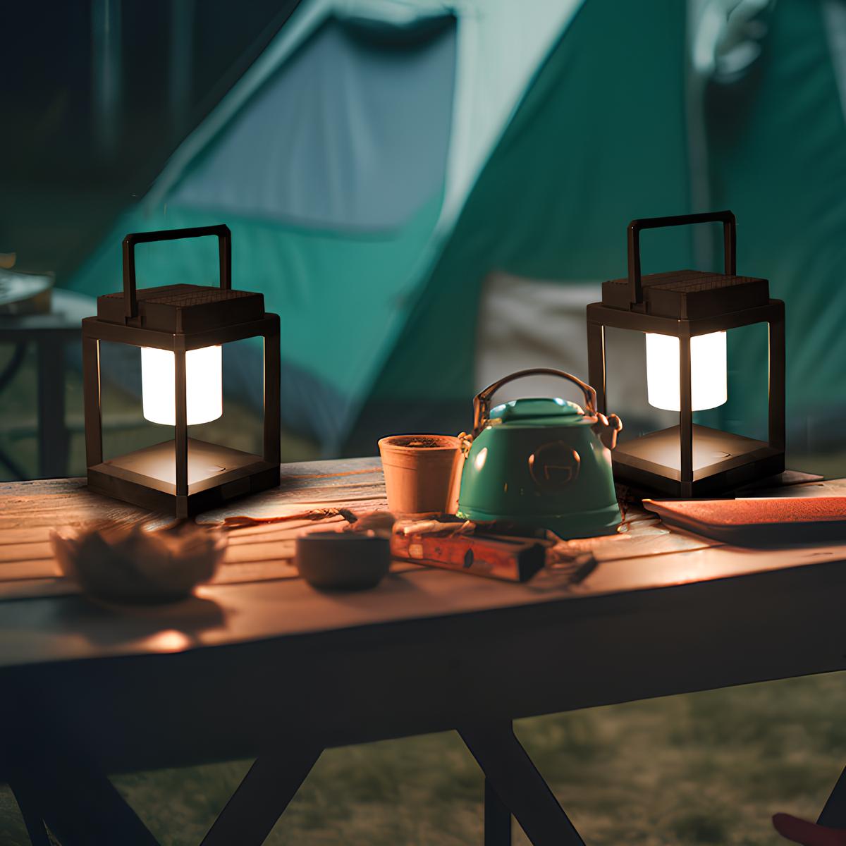 Solar-Gartenlaterne mit USB-Ladung – 10 Stunden Lichtdauer -    Zorenza