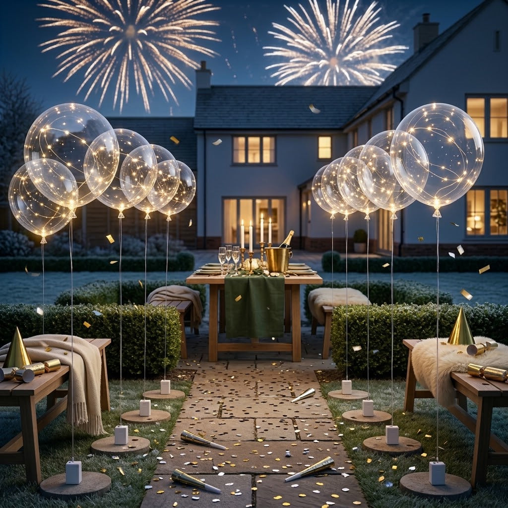 LED-Luftballons Set – Leuchtende Deko für Hochzeit, Geburtstag & Garten -    Zorenza