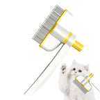 Fellpflege-Kamm für Katzen und Hunde mit Auswurfknopf Zorenza