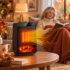 Flammenheizung Elektro 1000 W – Elektrokamin mit Flammeneffekt -    Zorenza