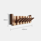 Wandgarderobe aus Holz im Piano-Design – 4-8 Haken -    Zorenza