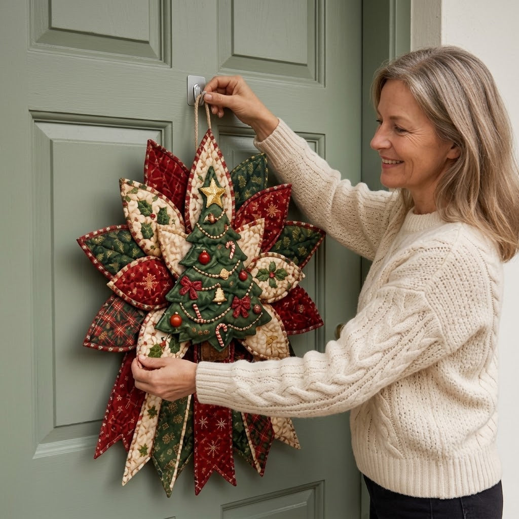 Nähset Weihnachtsfigur zum Selbernähen – Stoff-Ornament für die Tür -    Zorenza