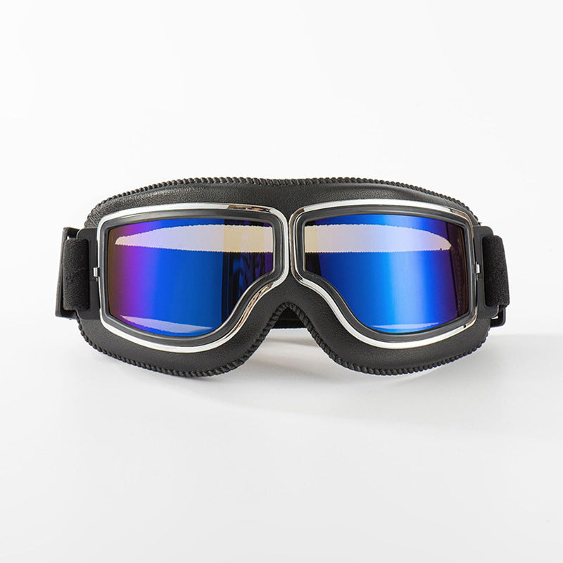 Motorradbrille im Vintage-Stil mit klarer Sicht -    Zorenza