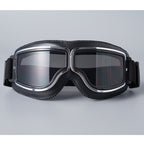 Motorradbrille Vintage-Design mit verstellbarem Gummiband -    Zorenza