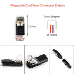 2-polige Schnellverbinder für Kabel – Ohne Abisolieren – 50-teiliges Set Zorenza