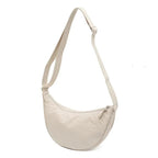 Schultertasche Stoff mit verstellbarem Gurt – Halbmond-Design -    Zorenza