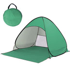 Pop-Up Strandmuschel UV-Schutz 98% – Schnellaufbau für 2-4 Personen -    Zorenza