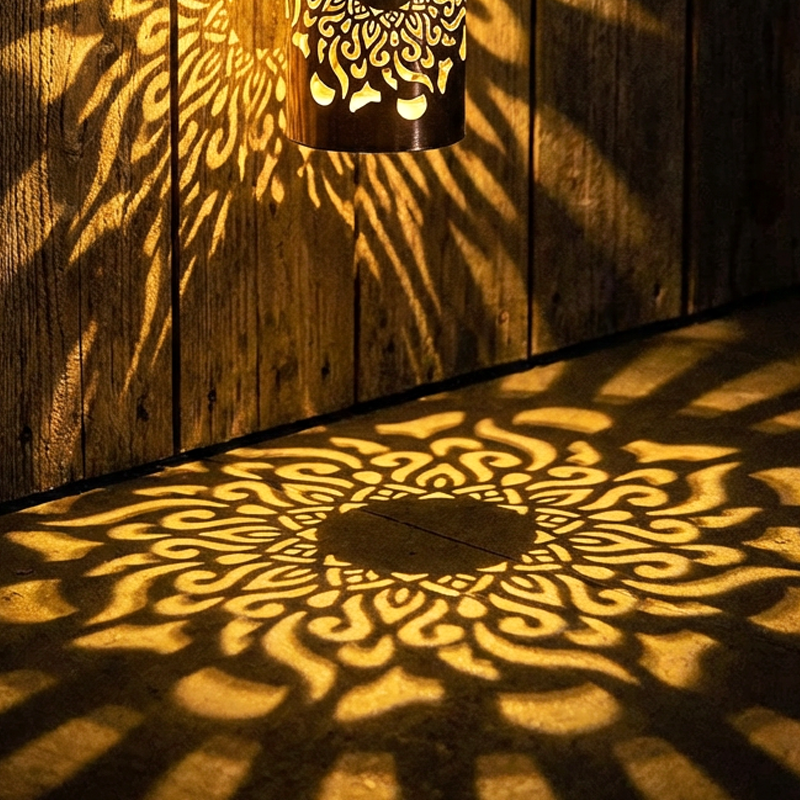 Solar-Projektionsleuchte mit Mandala-Muster -    Zorenza