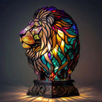 Tiffany Tierlampe Buntglas – Handgefertigt mit warmem Licht -    Zorenza
