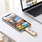 USB-Stick 3-in-1 für iPhone, Android und PC: Lightning, USB-C, USB 3.0 -    Zorenza