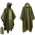 3-in-1 Outdoor Regenponcho wasserdicht mit Kapuze 220x140 cm Zorenza
