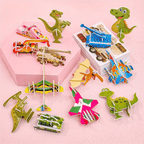 3D Cartoon Puzzle-Set – Pädagogisches Bastelpuzzle für Kinder -    Zorenza