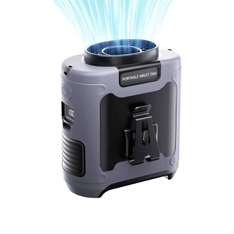 Handsfree Taillenventilator – Wiederaufladbar mit Gürtelclip -    Zorenza