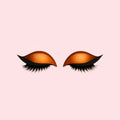 Augen-Makeup Patch mit Lidschatten und Wimpern -    Zorenza