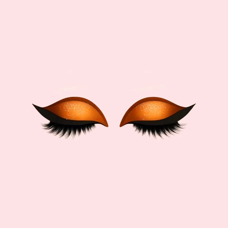 Augen-Makeup Patch mit Lidschatten und Wimpern -    Zorenza