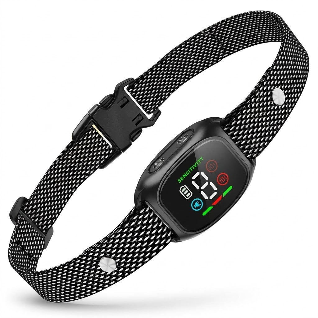 Antibellhalsband ohne Strom mit Ton & Vibration, 8 Empfindlichkeitsstufen, IP67 -    Zorenza