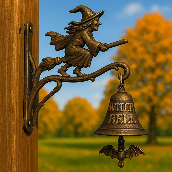 Hexenglocke mit Wandhalterung – Dekorative Türglocke Zorenza