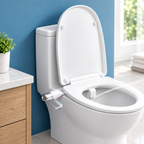 Bidet-Aufsatz Edelstahl mit Doppeldüse für WC -    Zorenza