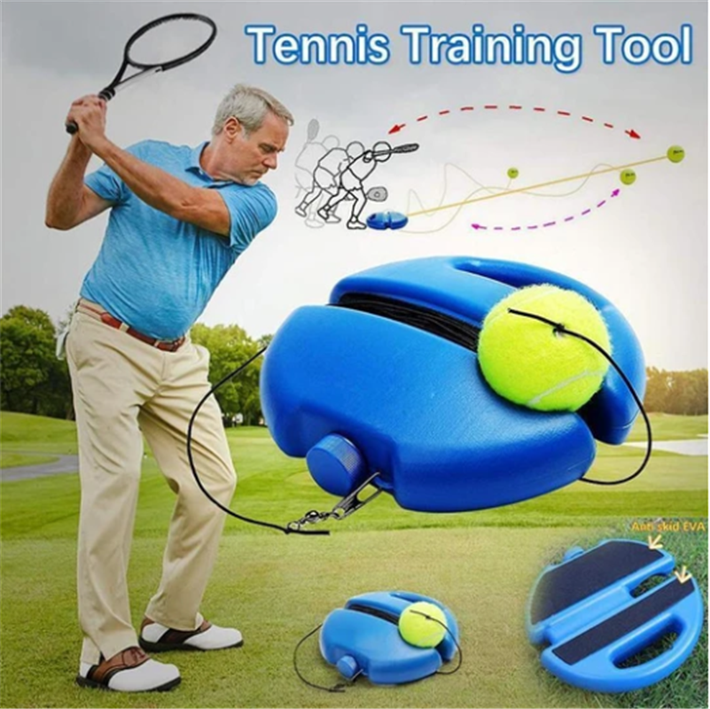 Tennis Trainingsgerät mit elastischem Rückhol-System -    Zorenza