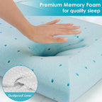 Memory-Foam-Kissen mit Kühlgel – Ergonomische Stütze für Nacken -    Zorenza