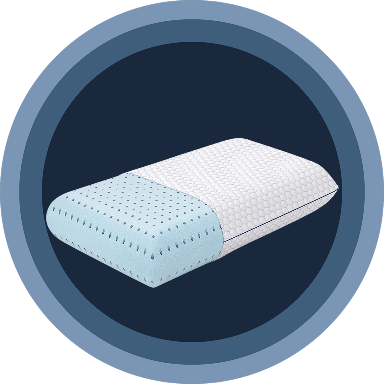 Memory-Foam-Kissen mit Kühlgel – Ergonomische Stütze für Nacken -    Zorenza