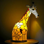 Tiffany Tierlampe Buntglas – Handgefertigt mit warmem Licht -    Zorenza