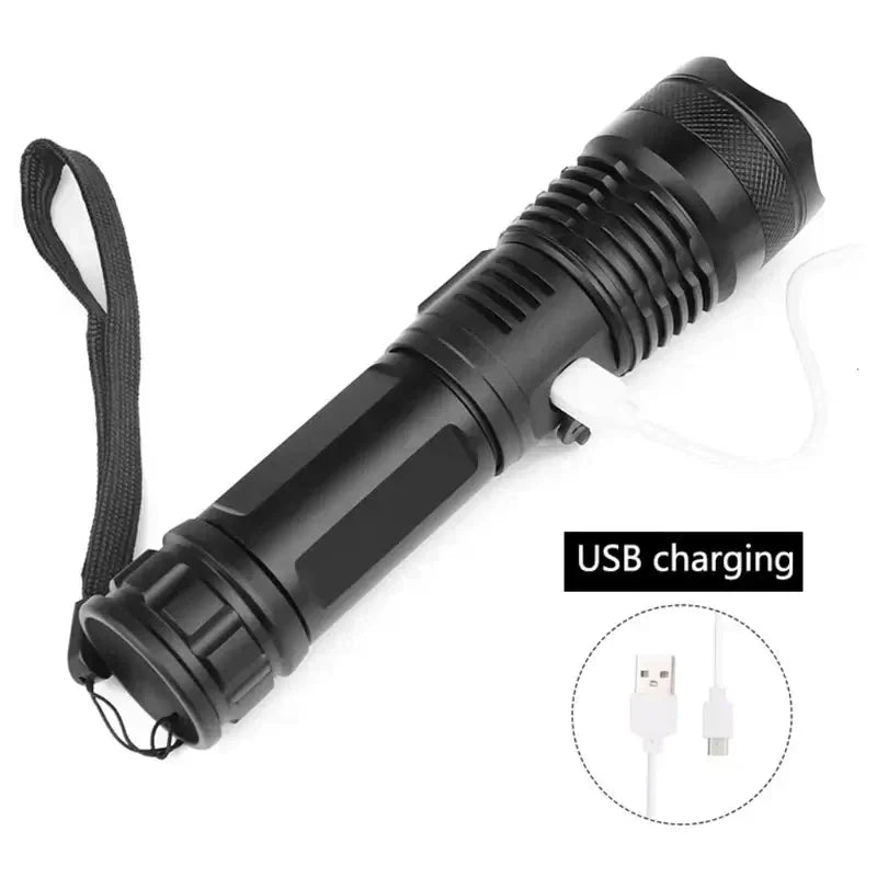 LED Taschenlampe Taktisch mit 90000 Lumen – Wasserdicht IP65 -    Zorenza