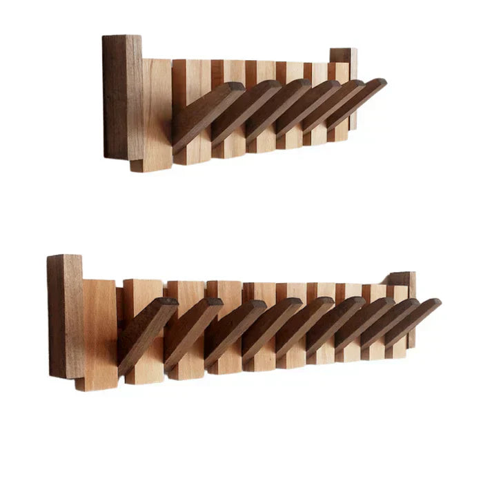 Wandgarderobe aus Holz im Piano-Design – 4-8 Haken -    Zorenza