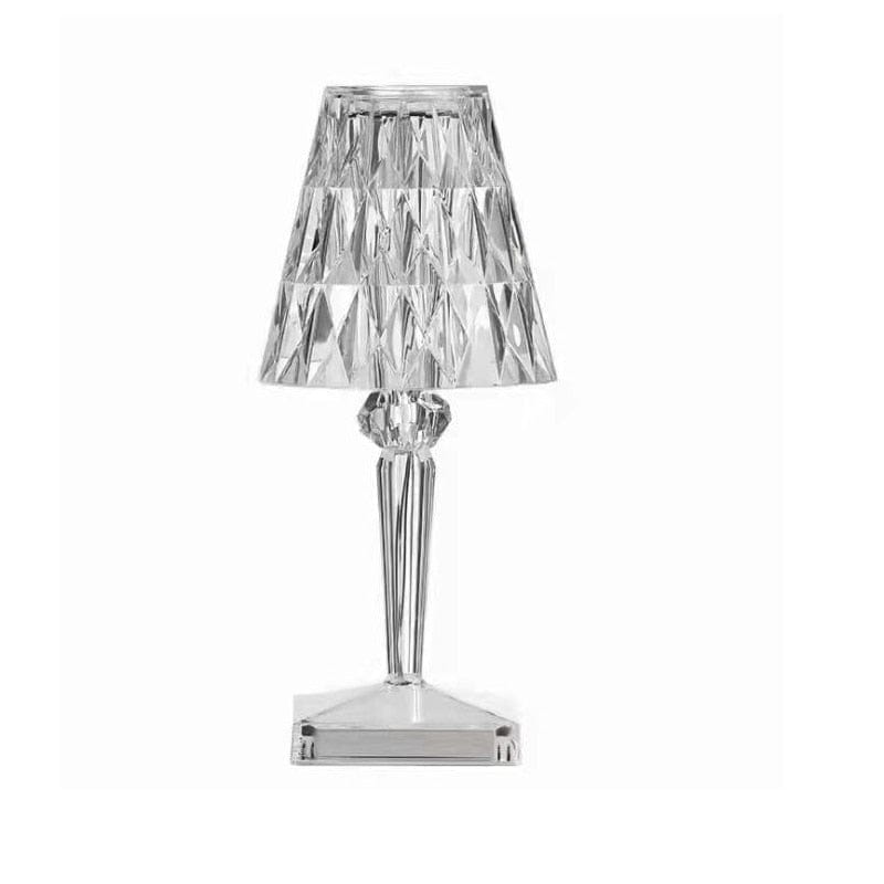 LED Tischlampe Kristall mit diamantförmigem Lampenschirm -    Zorenza