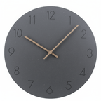Wanduhr Geräuschlos Skandinavisch – MDF mit Walnuss-Zeigern -    Zorenza