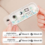 7-Tage Pillenbox mit Tageslabels Zorenza