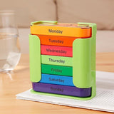 7-Day Pill Organizer with Daily Labels – Color-Coded & Travel-Ready
