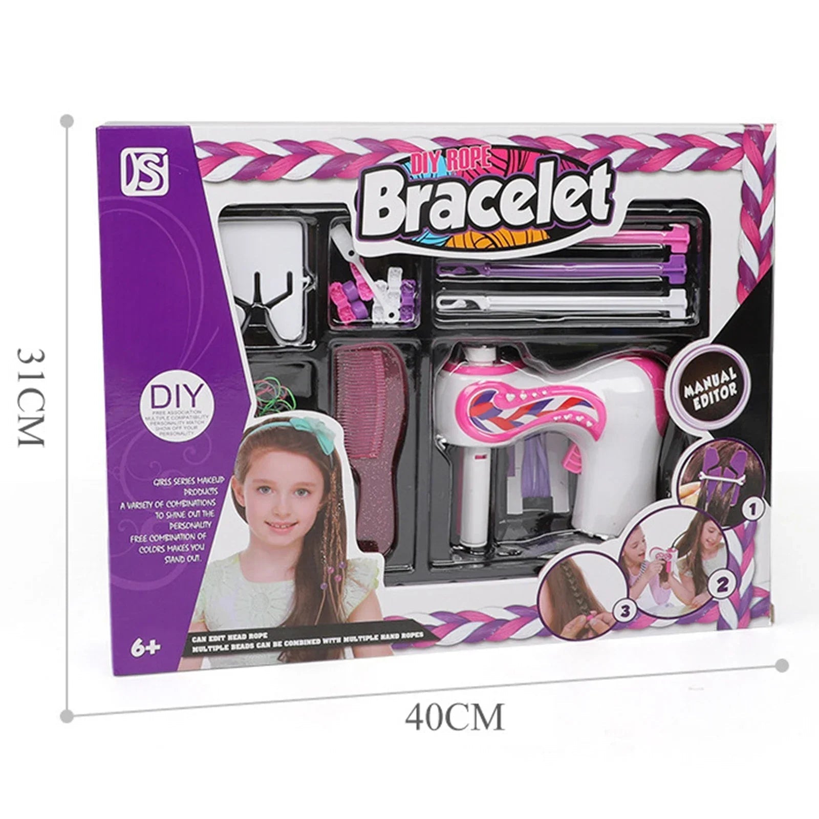Automatische Haarflechtmaschine für Kinder mit Zubehör Zorenza