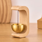 Windspiel Holz mit magnetischer Klangschale -    Zorenza
