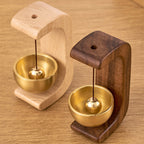 Windspiel Holz mit magnetischer Klangschale -    Zorenza
