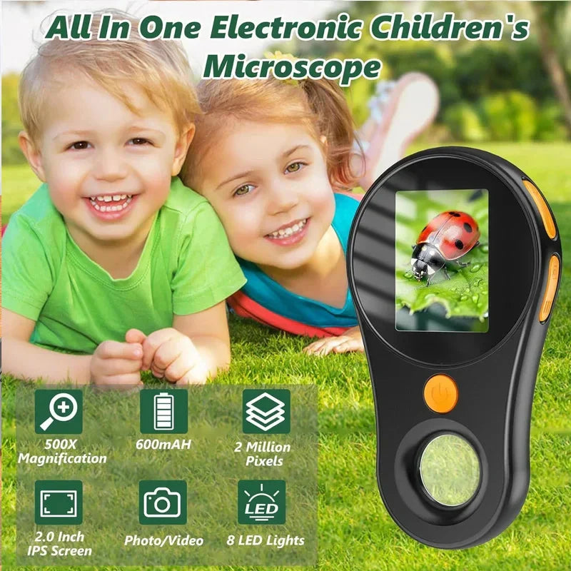 Handmicroscoopmet LED-Verlichting und Display -    Zorenza