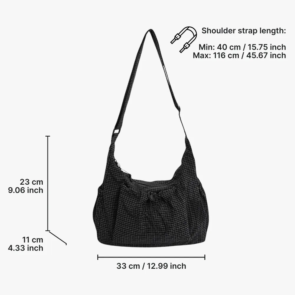 Crossbody-Tasche mit wasserdichtem Nylon -    Zorenza