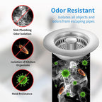 Abflussfilter Edelstahl mit Pop-up-Mechanismus -    Zorenza
