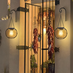 Solar-Gartenlaterne mit Metallgitter - Retro Design -    Zorenza