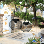 Solar-Gartenlaterne mit Metallgitter - Retro Design -    Zorenza