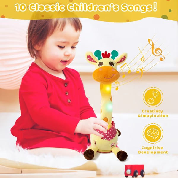 Interaktive Giraffe mit Musik und Sprachwiederholung -    Zorenza