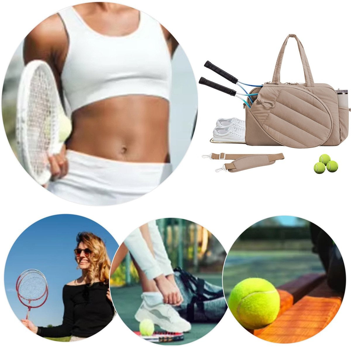 Tennistasche mit Schlägerfach und Schuhfach – 42 L -    Zorenza