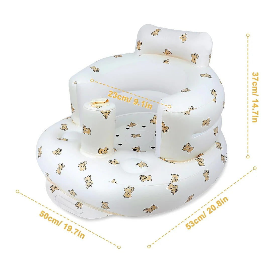 Aufblasbarer Baby-Sitzsitz mit ergonomischer Rückenlehne -    Zorenza