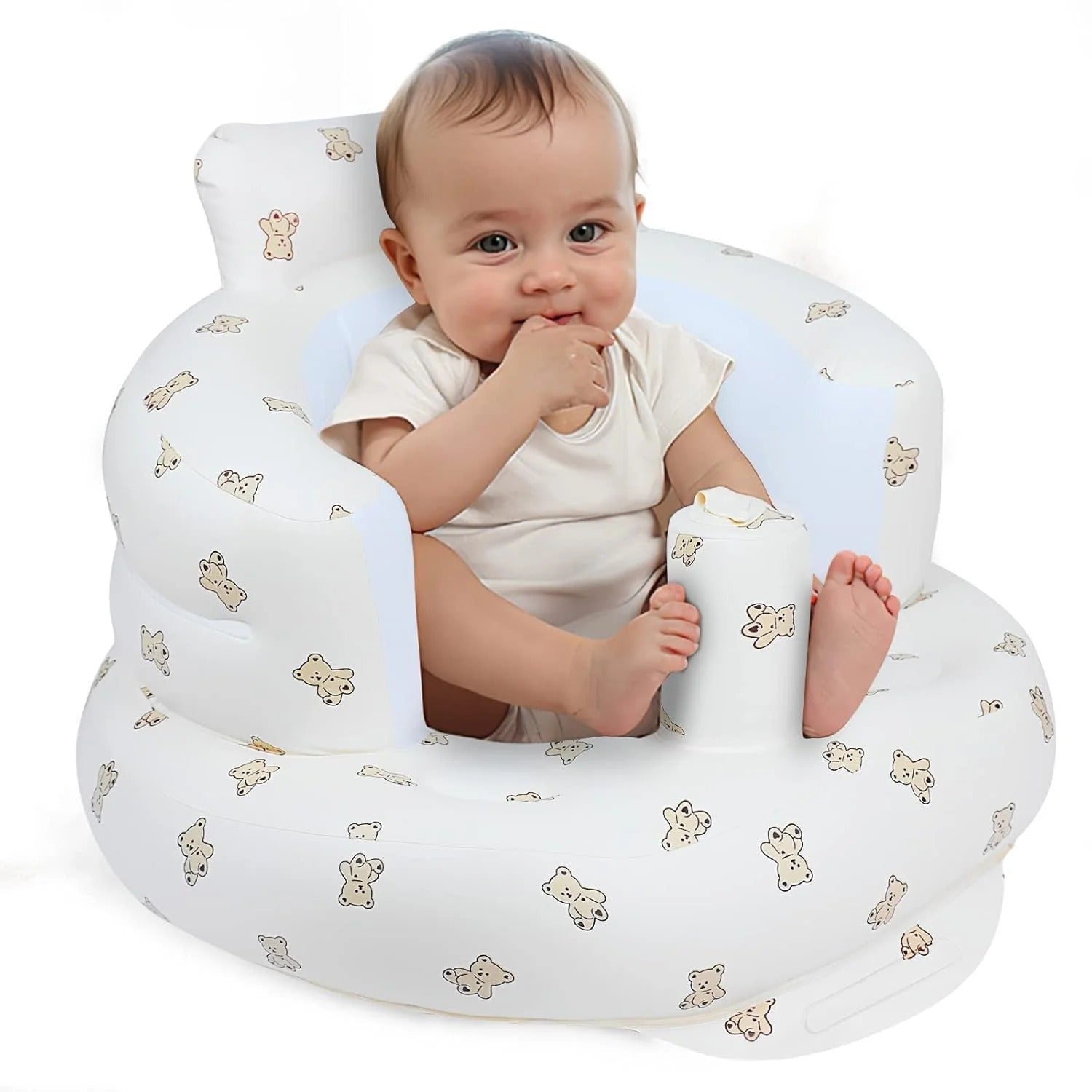 Aufblasbarer Baby-Sitzsitz mit ergonomischer Rückenlehne -    Zorenza