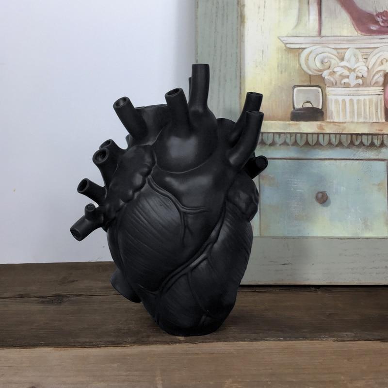 Herz-Vase anatomisch – Künstlerisches Design aus Keramik -    Zorenza