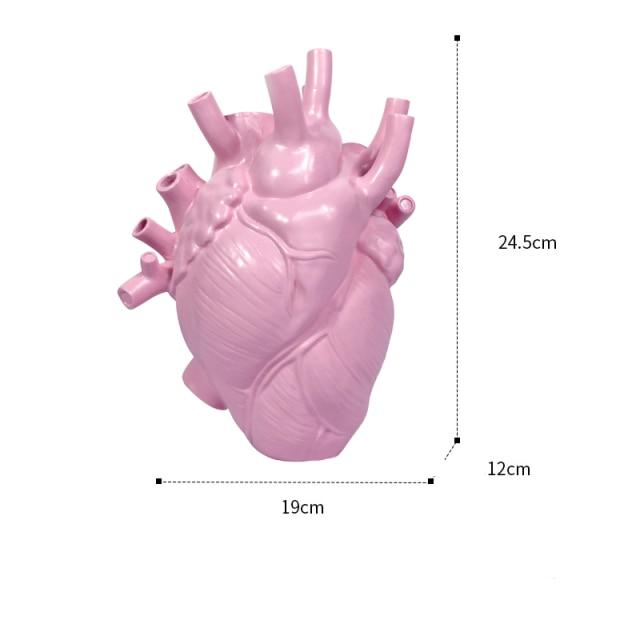 Herz-Vase anatomisch – Künstlerisches Design aus Keramik -    Zorenza
