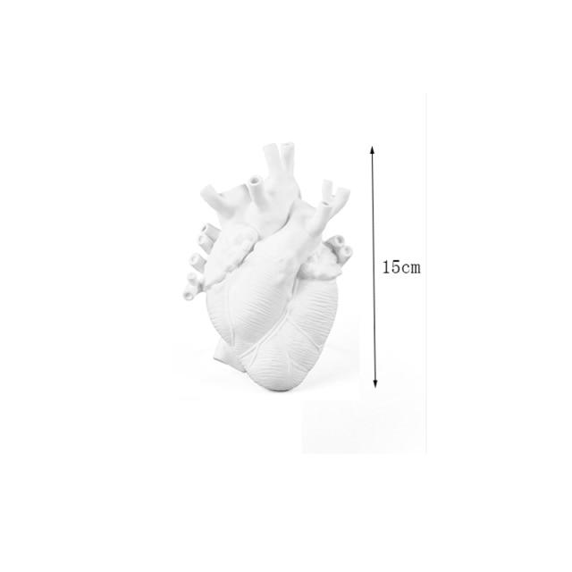 Herz-Vase anatomisch – Künstlerisches Design aus Keramik -    Zorenza