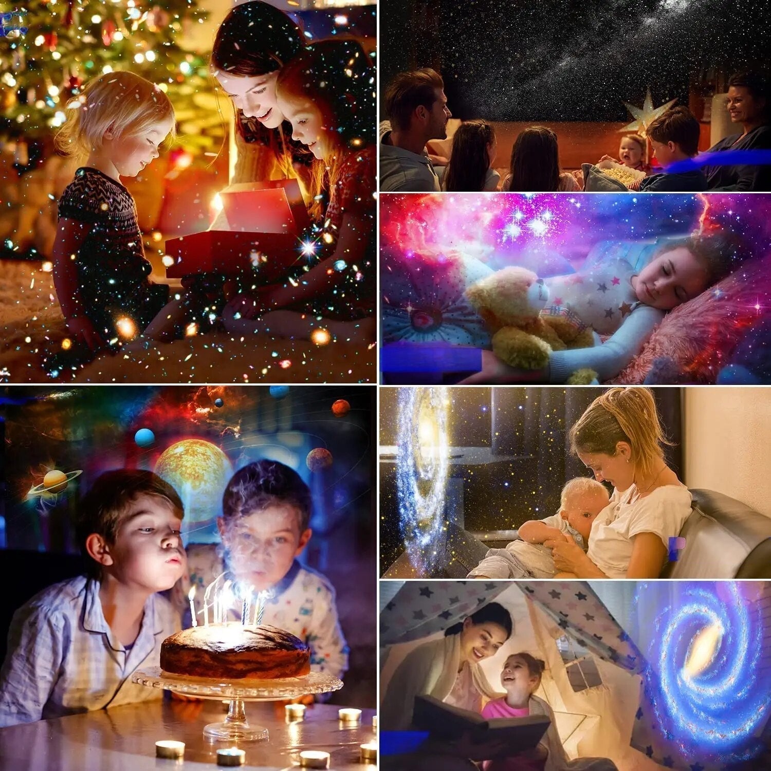 Galaxie-Projektor mit 13 HD-Szenen – Leise & Einstellbar Zorenza